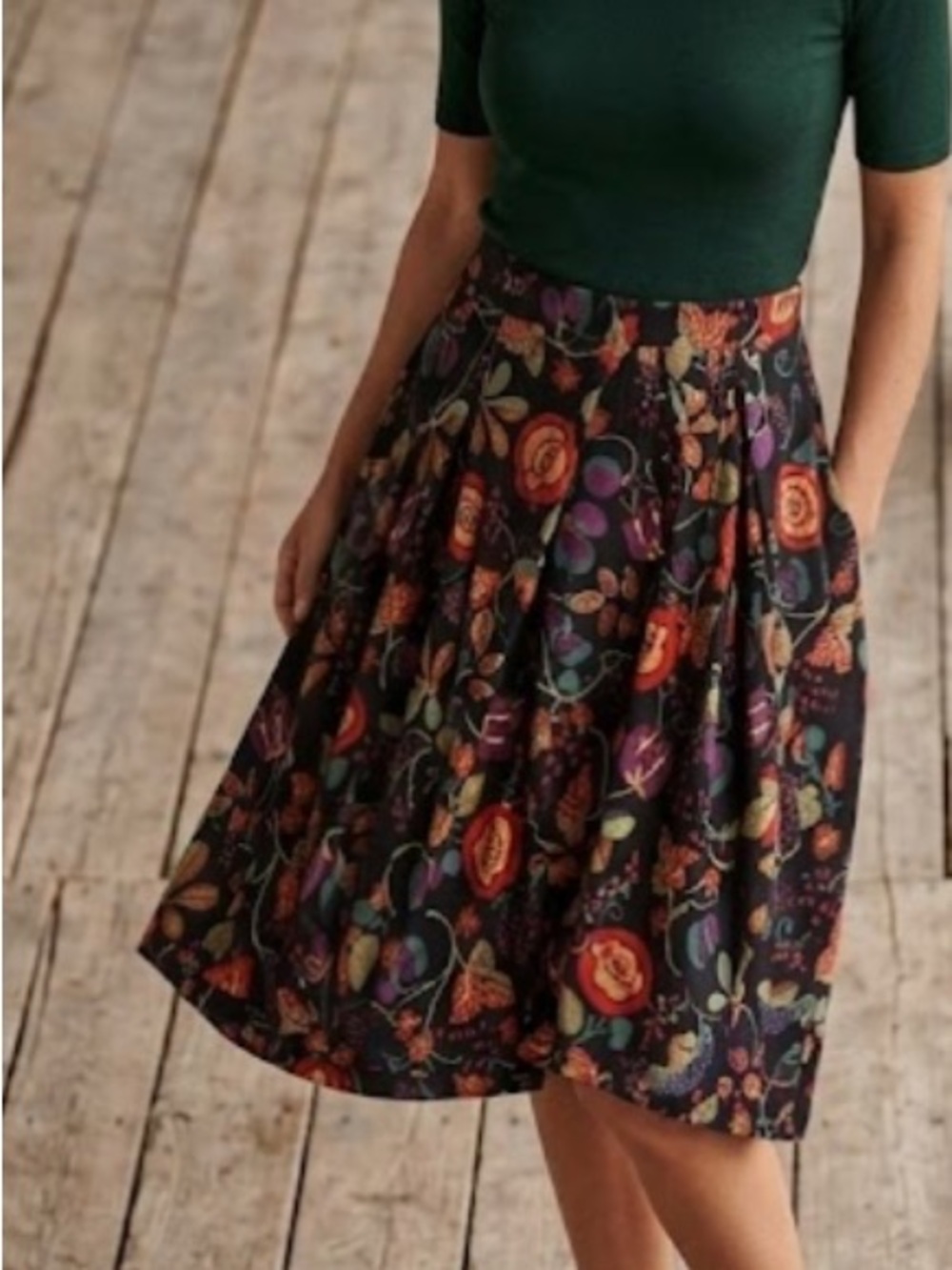 Lularoe Midi Floral Skirt Size S - Picture 11 of 11